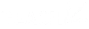 REACH wordmark with circular hub and three connecting arrows logo mark