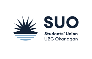University of British Columbia Okanagan Student Union logo featuring stylized waves and sunburst
