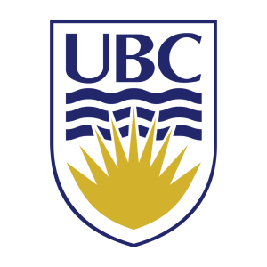 University of åçBritish Columbia logo featuring stylized waves and sunburst